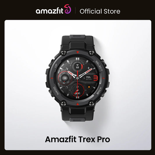 Original Amazfit-Reloj inteligente T-Rex Pro, dispositivo para exterior, impermeable, con vida de batería de 18 días, para Android e iOS, 390 mAh, con GPS