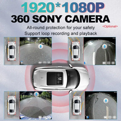 360 ° Panoramic Camera 1080P HD Rear / Front / Left / Right 360 Sony Accessories for Car Android Radio sony