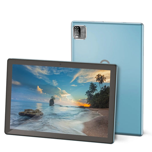 Android 12 Tablet 10.1 Inch 3GB RAM 64GB ROM Quad Core WiFi 6 GPS HD IPS Screen 8.0 MP Rear Camera