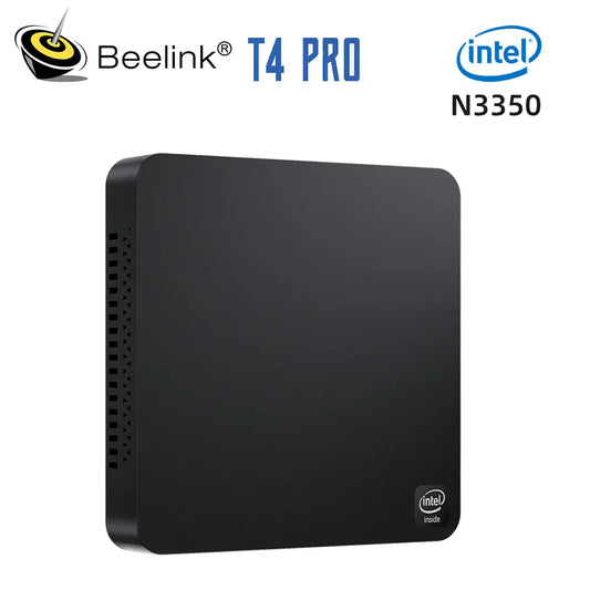 Beelink-Mini PC T4 Pro, procesador Intel Apollo Lake N3350, 4K, 4GB, 64GB, BT4.0, 1000M, CA, Wifi