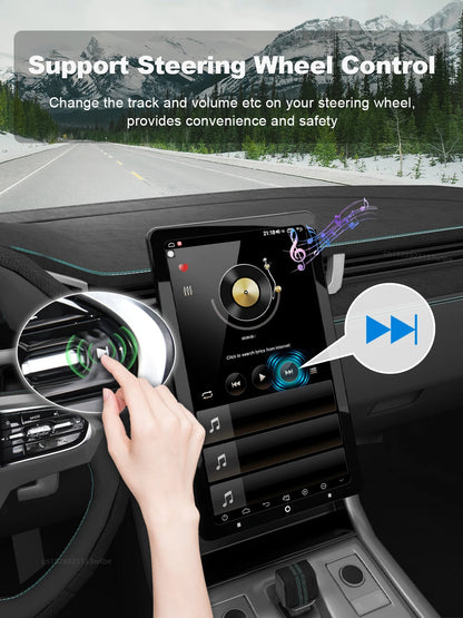 Reproductor Multimedia para vehiculo, pantalla giratoria de 13,3 y 10 pulgadas, soporta camara 360, dividir pantalla, gps, 2 Din, Carplay, Android 12