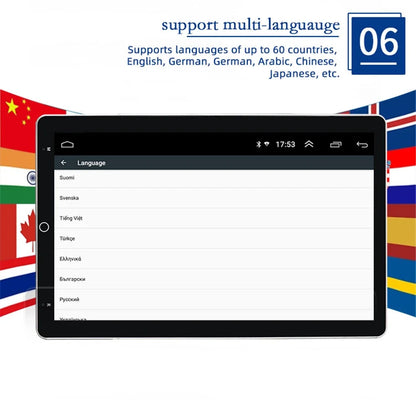 Pantalla de rotación automática estilo Tesla, reproductor Multimedia con Android 13,0, 2 Din, Universal, DVD, GPS, Radio estéreo, 10,1 pulgadas